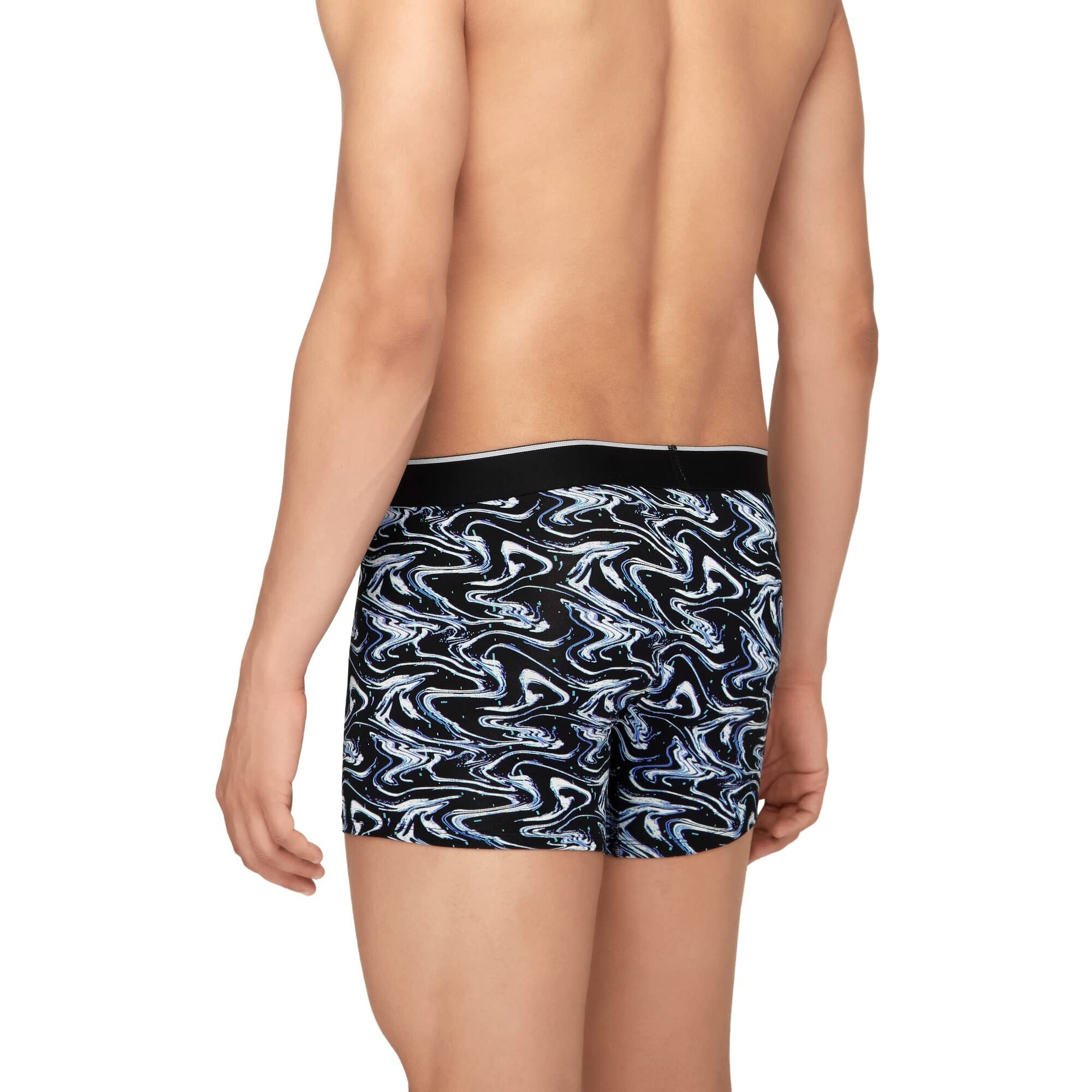 Xyxx Men Micro Modal Trunk, Snug Fit, Printed, Pack Of 2, Xytrnk2Pckn398M, Digi Lights+Marble, M