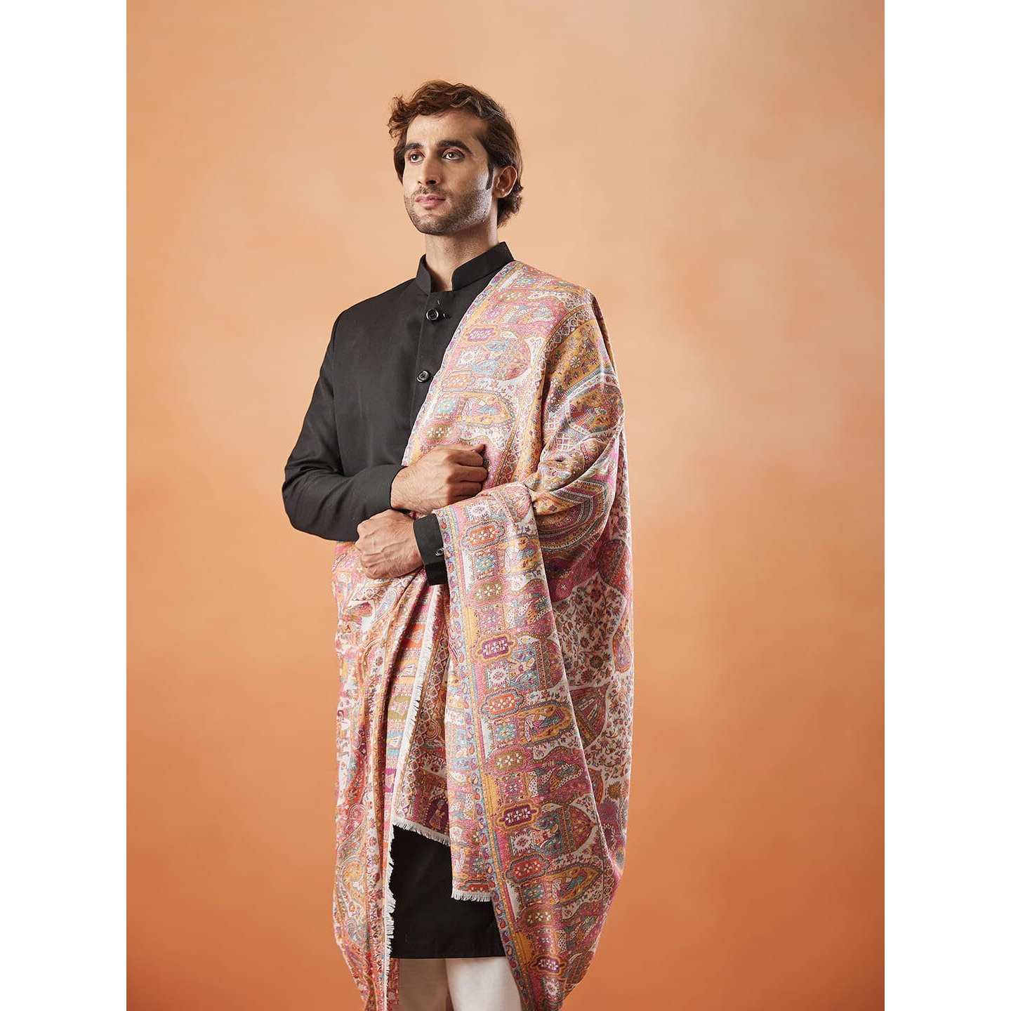 Pashmoda Men Shahi Mehfil Kaani Shawl (Size 101X203 Cm)