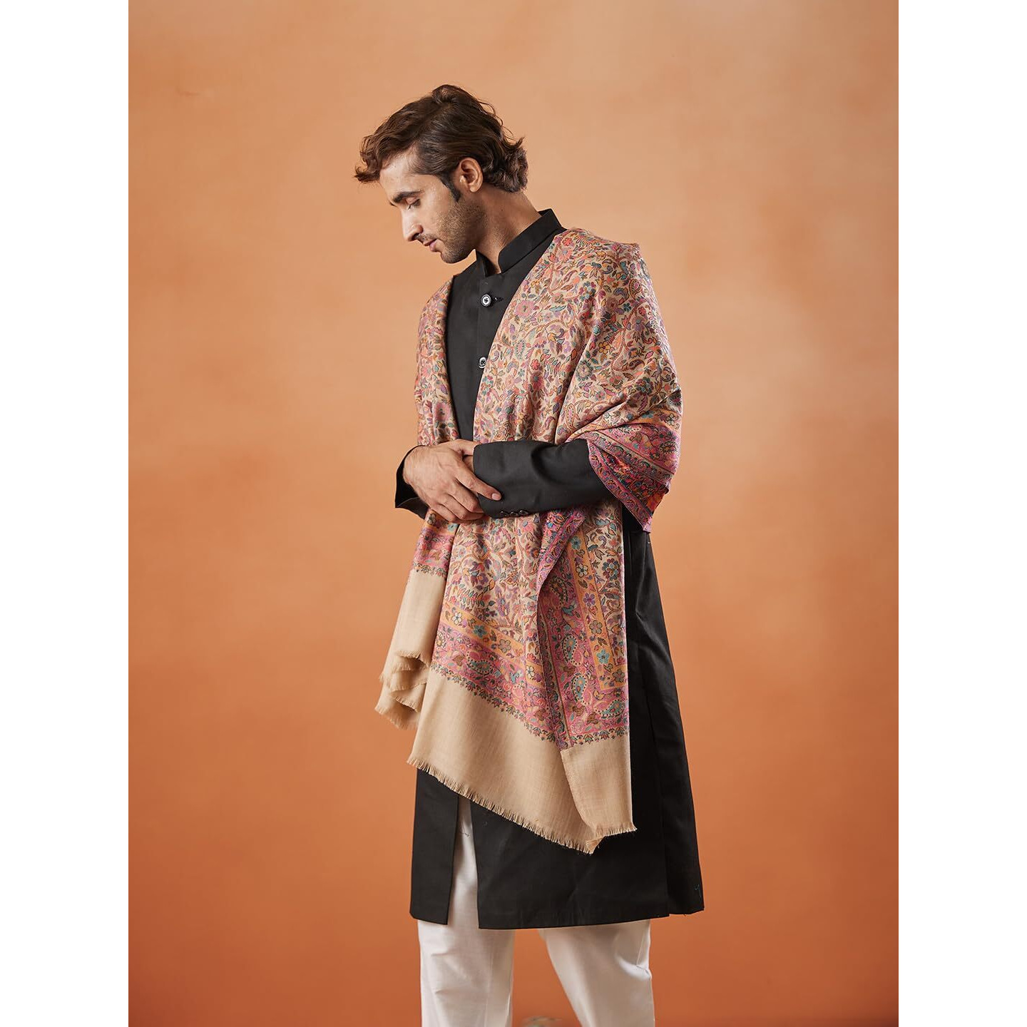 Pashmoda Men Gulzar Kaani Shawl (Size 101X203 Cm)