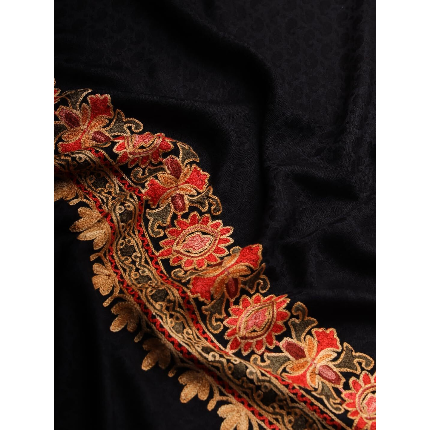 Pashmoda Women Bahaar Embroidered Stole (Size 71X203 Cm)