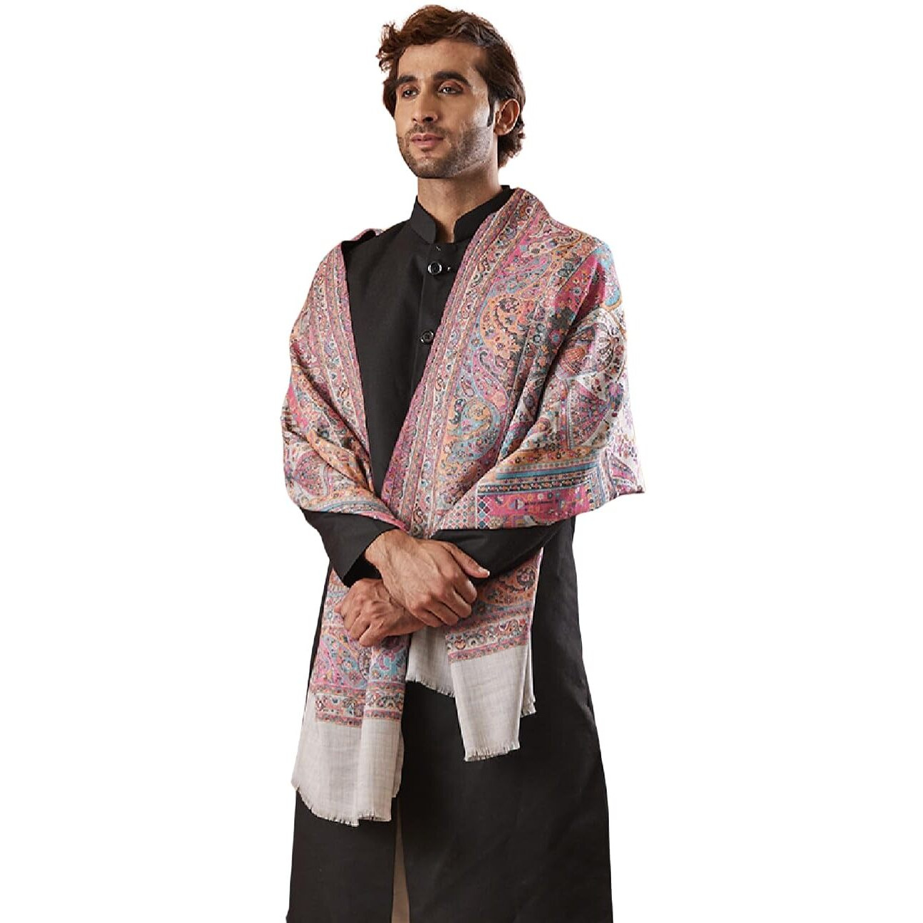 Pashmoda Men Khushnuma Kaani Shawl (Size 101X203 Cm)