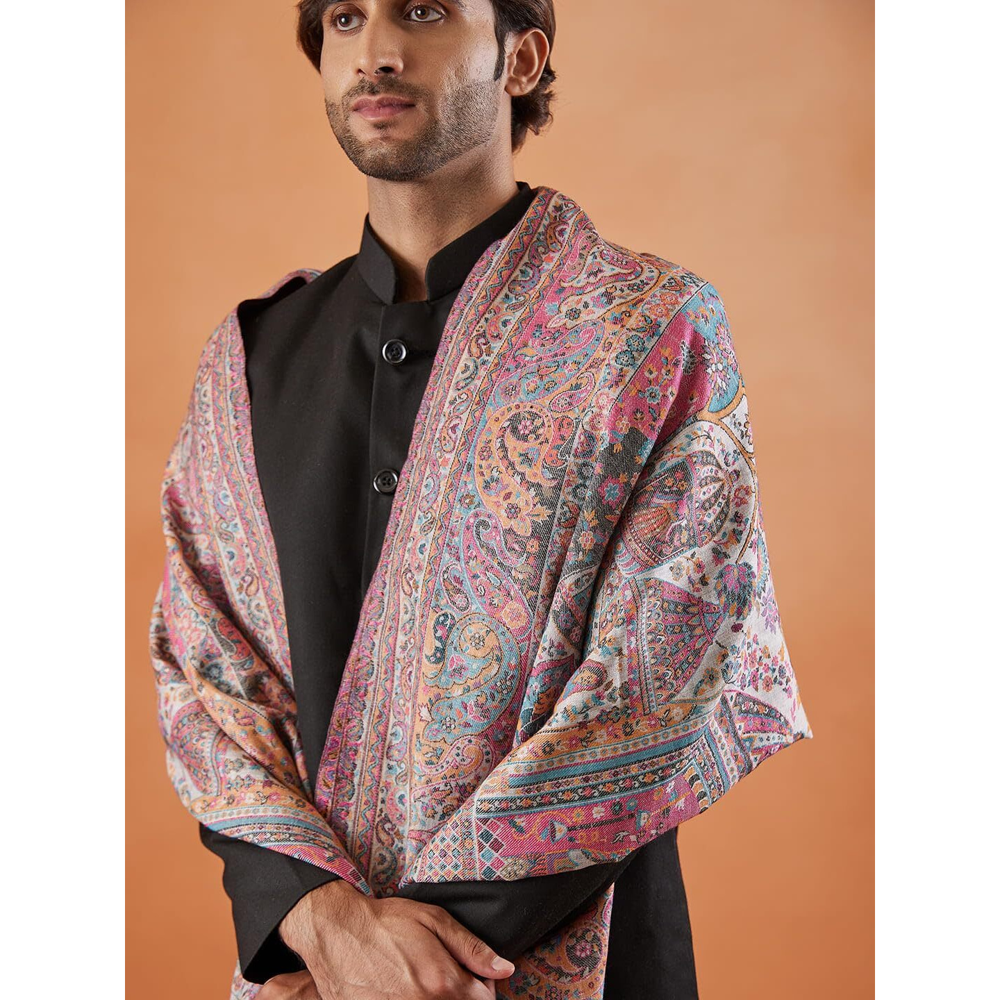 Pashmoda Men Khushnuma Kaani Shawl (Size 101X203 Cm)