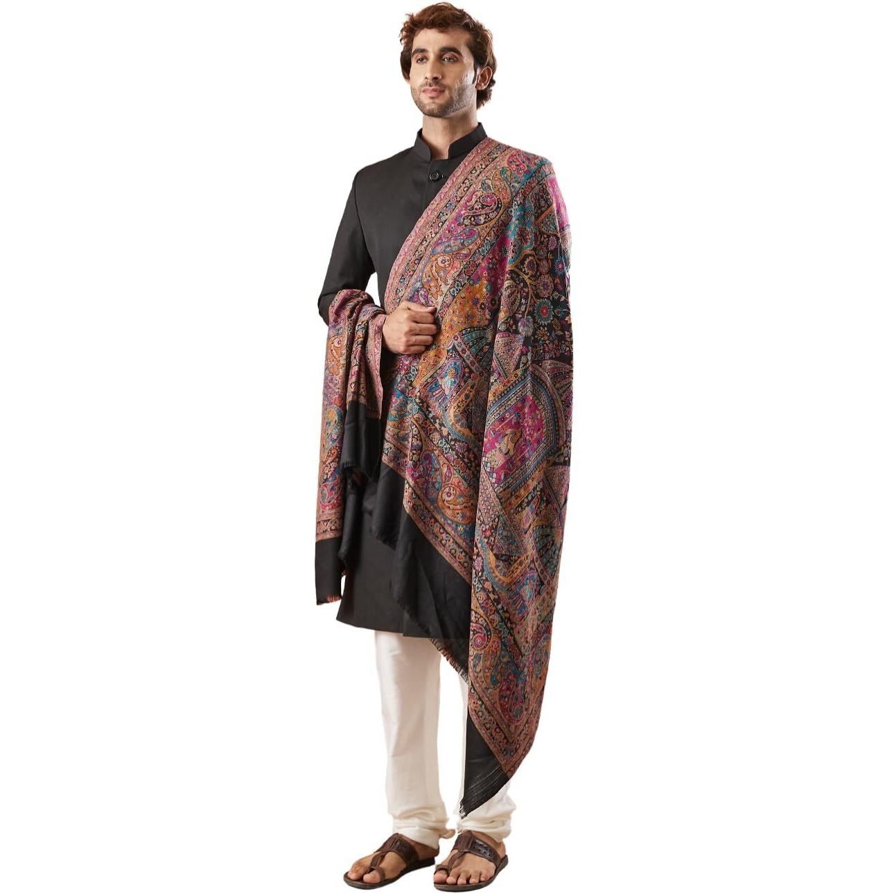 Pashmoda Men Khushnuma Kaani Shawl (Size 101X203 Cm)