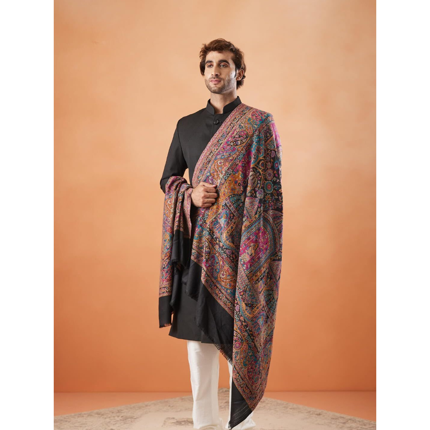 Pashmoda Men Khushnuma Kaani Shawl (Size 101X203 Cm)