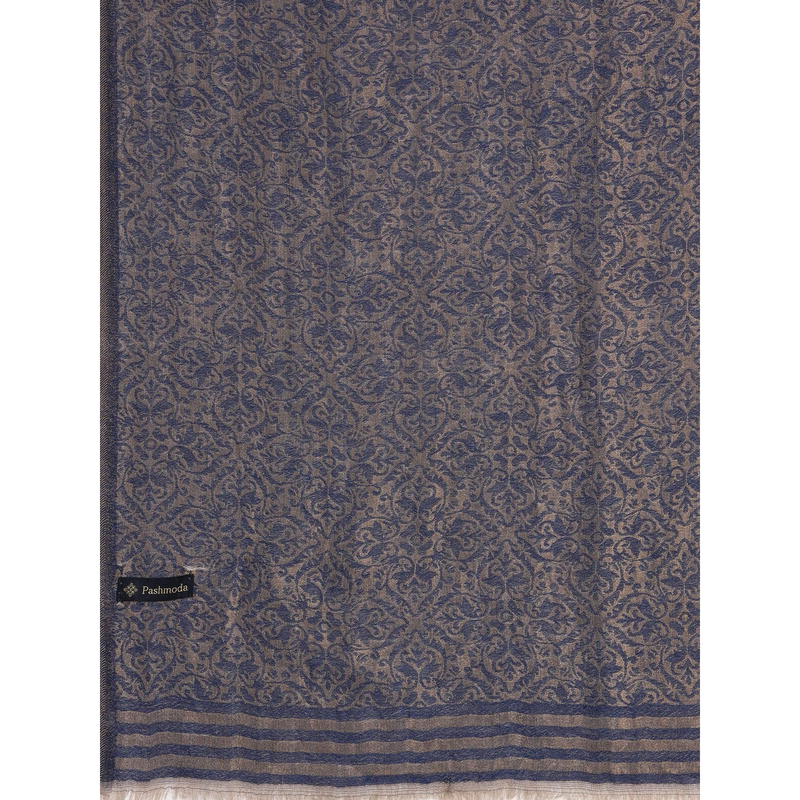 Pashmoda Women Chaman Fine Pashmina Wool Blend Stole (Size  71X203 Cm)