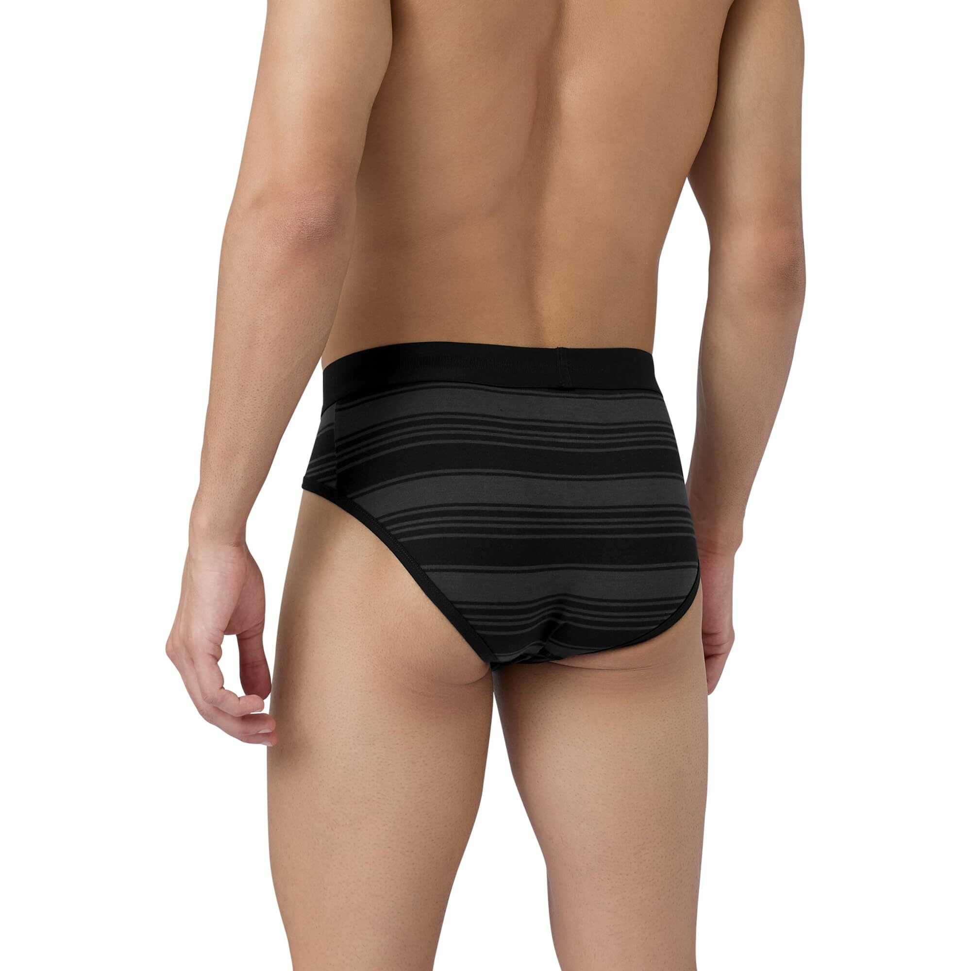 Xyxx Men Combed Cotton Brief, Regular Fit, Stripe, Pack Of 3, Xybrf3Pckn816L, Pacific Blue+Smoke Black+Opal Blue, L