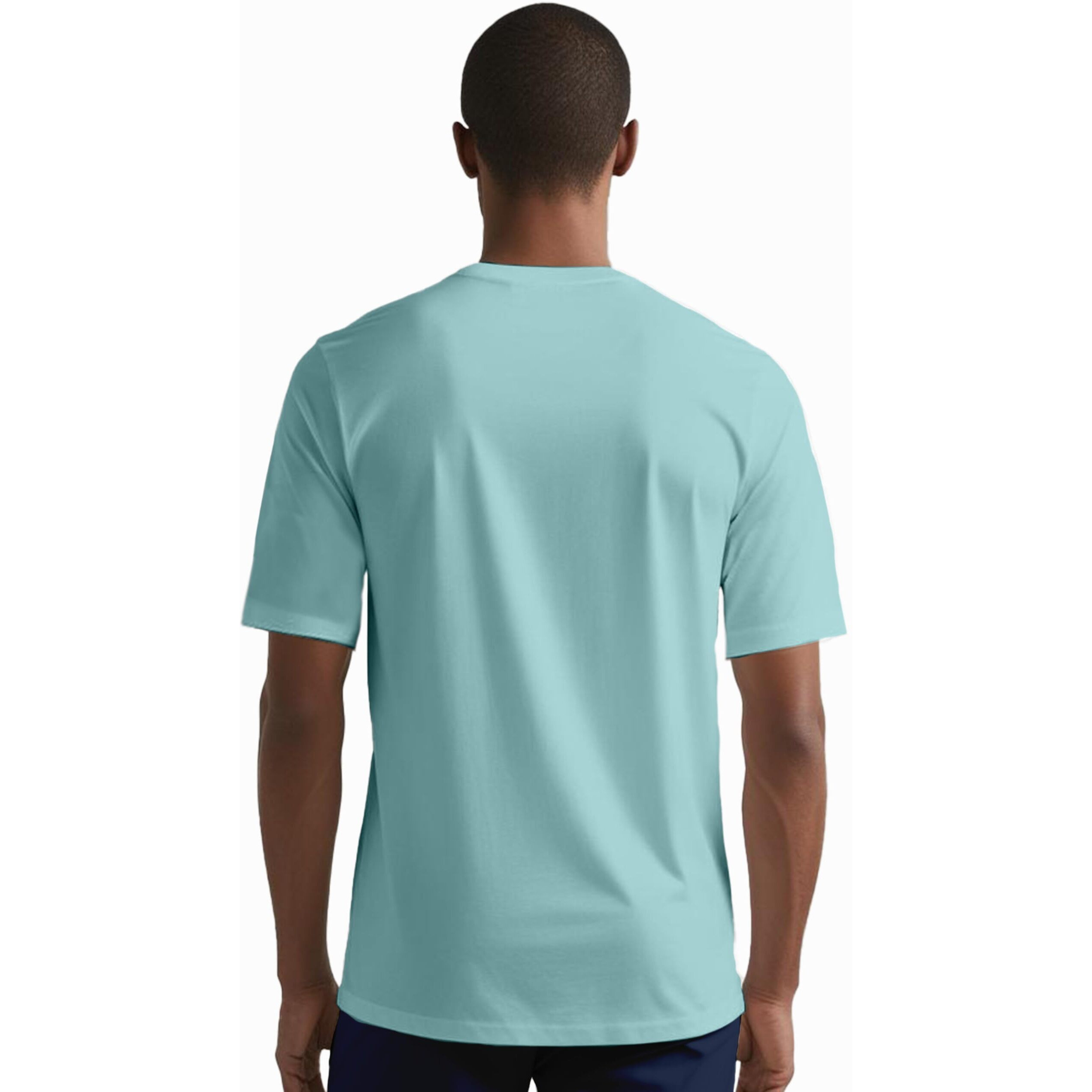 Peppyzone Men's Regular Fit T-Shirt (Pz-Rt-Teddy1620_Sky Blue