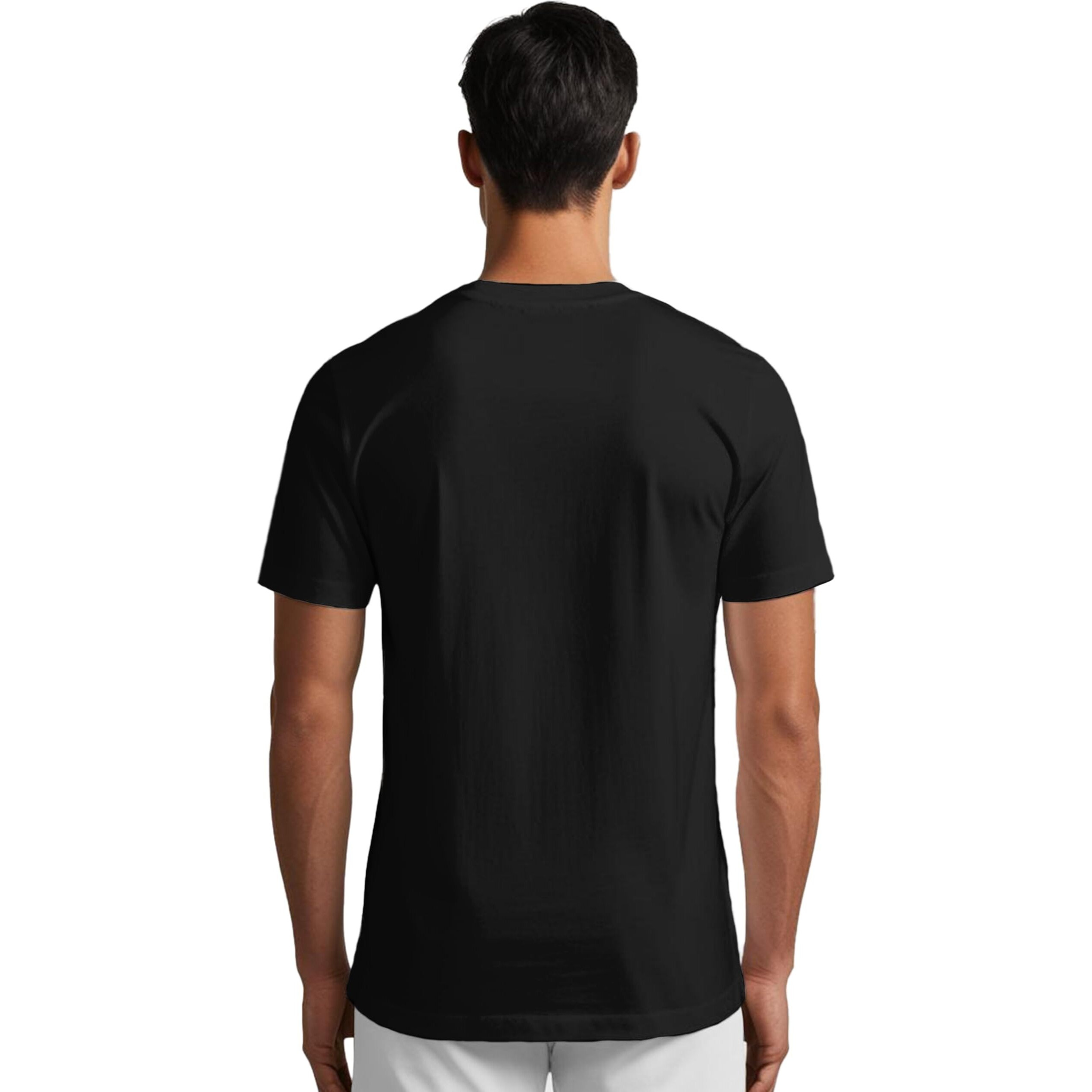 Peppyzone Men's Regular Fit T-Shirt (Pz-Army433_Black