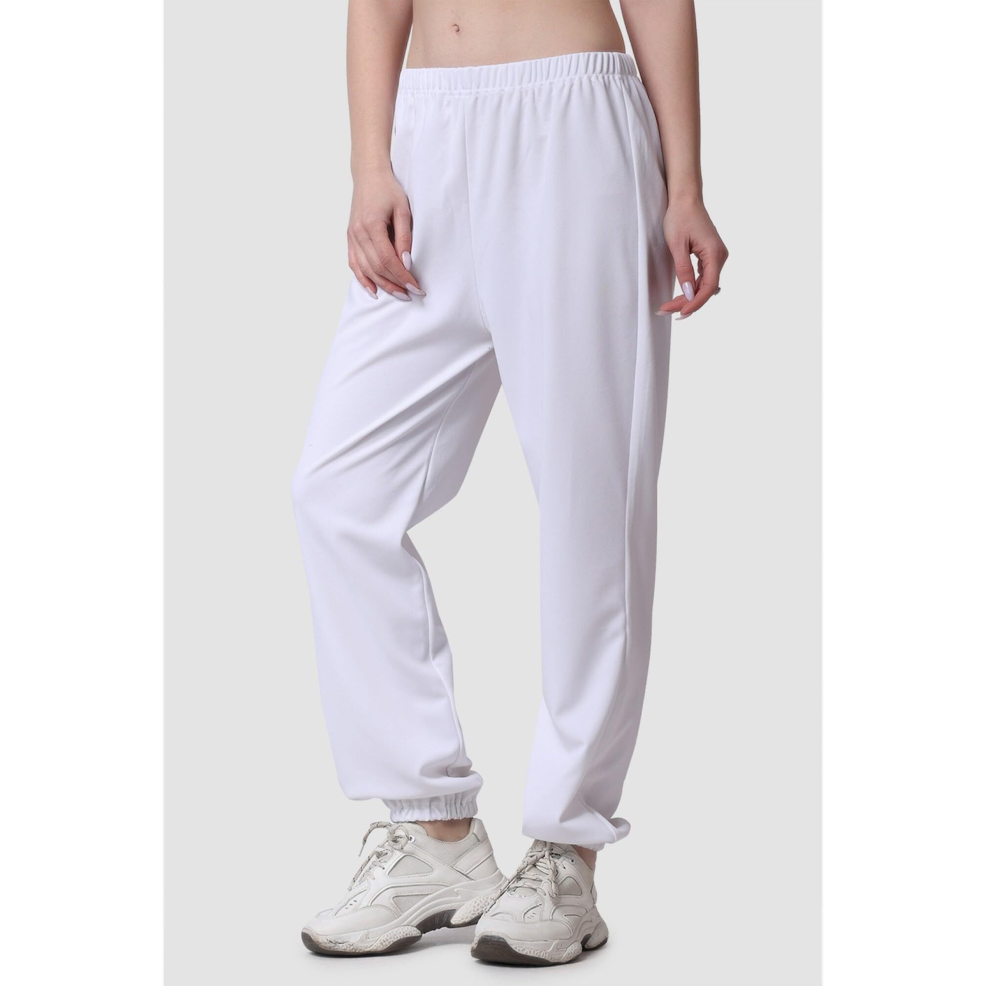 Popwings Women's Relaxed Pants (Dopt08025_White