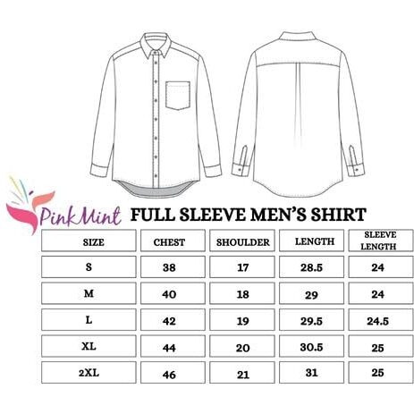 Pinkmint Casual Cotton Long Sleeve Shirt For Men Formal Wear Regular Wear