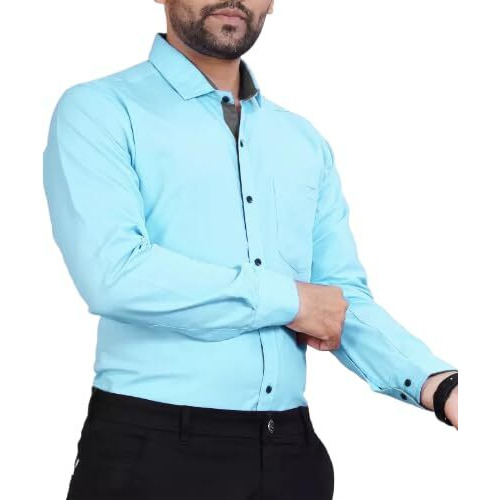 Pinkmint Casual Cotton Long Sleeve Shirt For Men Formal Wear Regular Wear