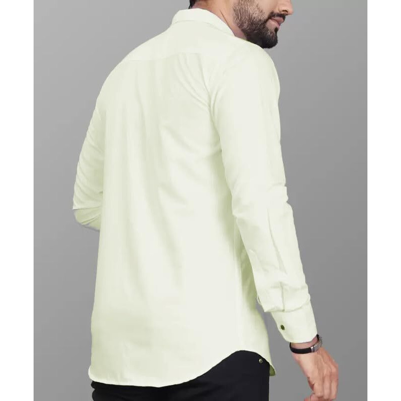 Pinkmint Casual Cotton Long Sleeve Shirt For Men Formal Wear Regular Wear