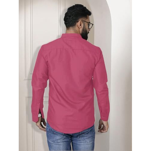Pinkmint Casual Cotton Long Sleeve Shirt For Men Formal Wear Regular Wear