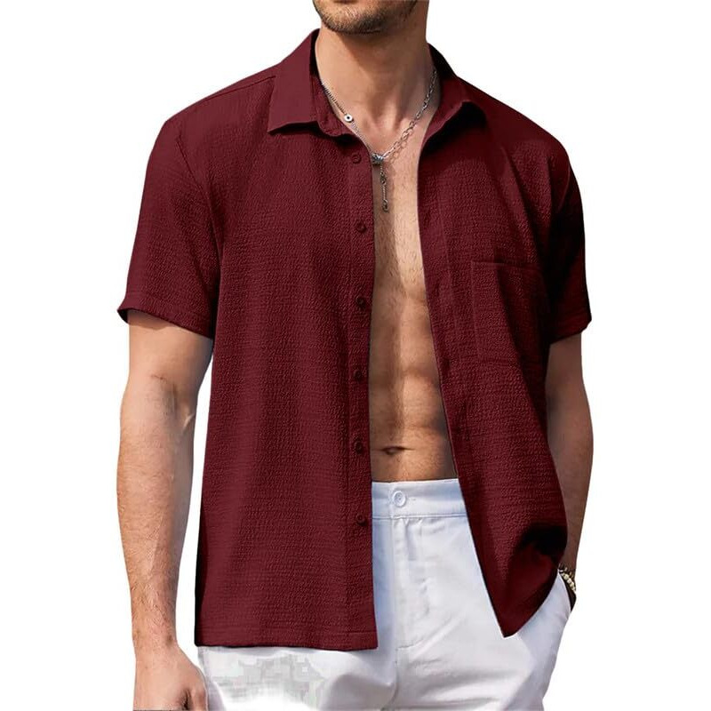 Pinkmint Shirt For Men Stylish Popcorn Textured Shirt & Regular Fit Casual Shirt L Boys Shirt's L Event Shirt