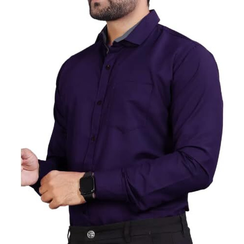 Pinkmint Casual Cotton Long Sleeve Shirt For Men Formal Wear Regular Wear