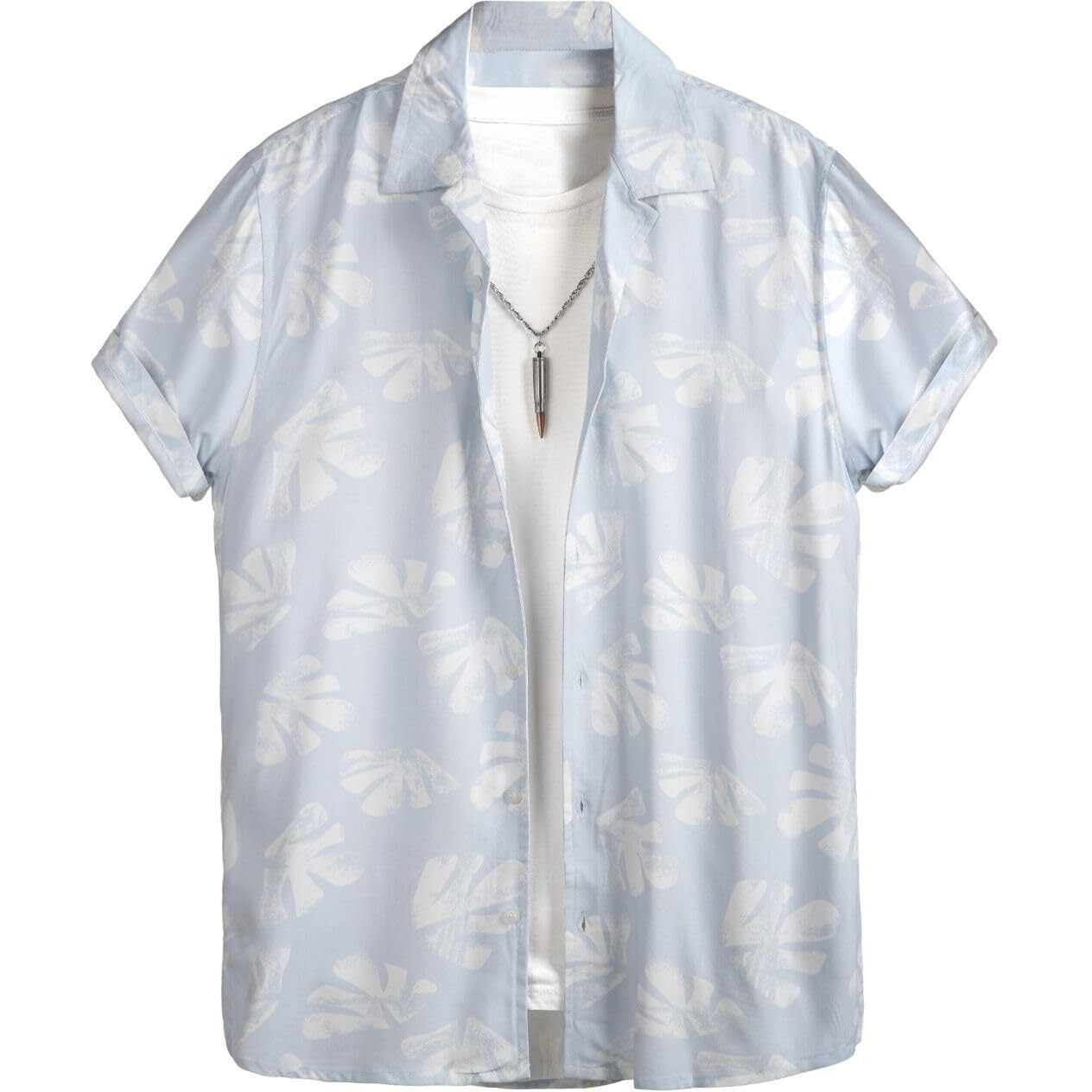 Rytras Men's Printed Regular Fit Shirt(Blue,Xxl)