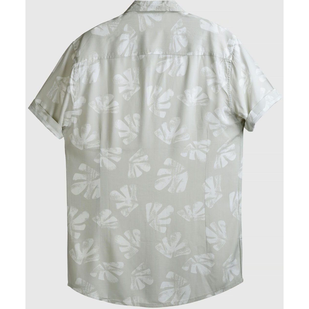 Rytras Men's Printed Regular Fit Shirt(Beige,S)