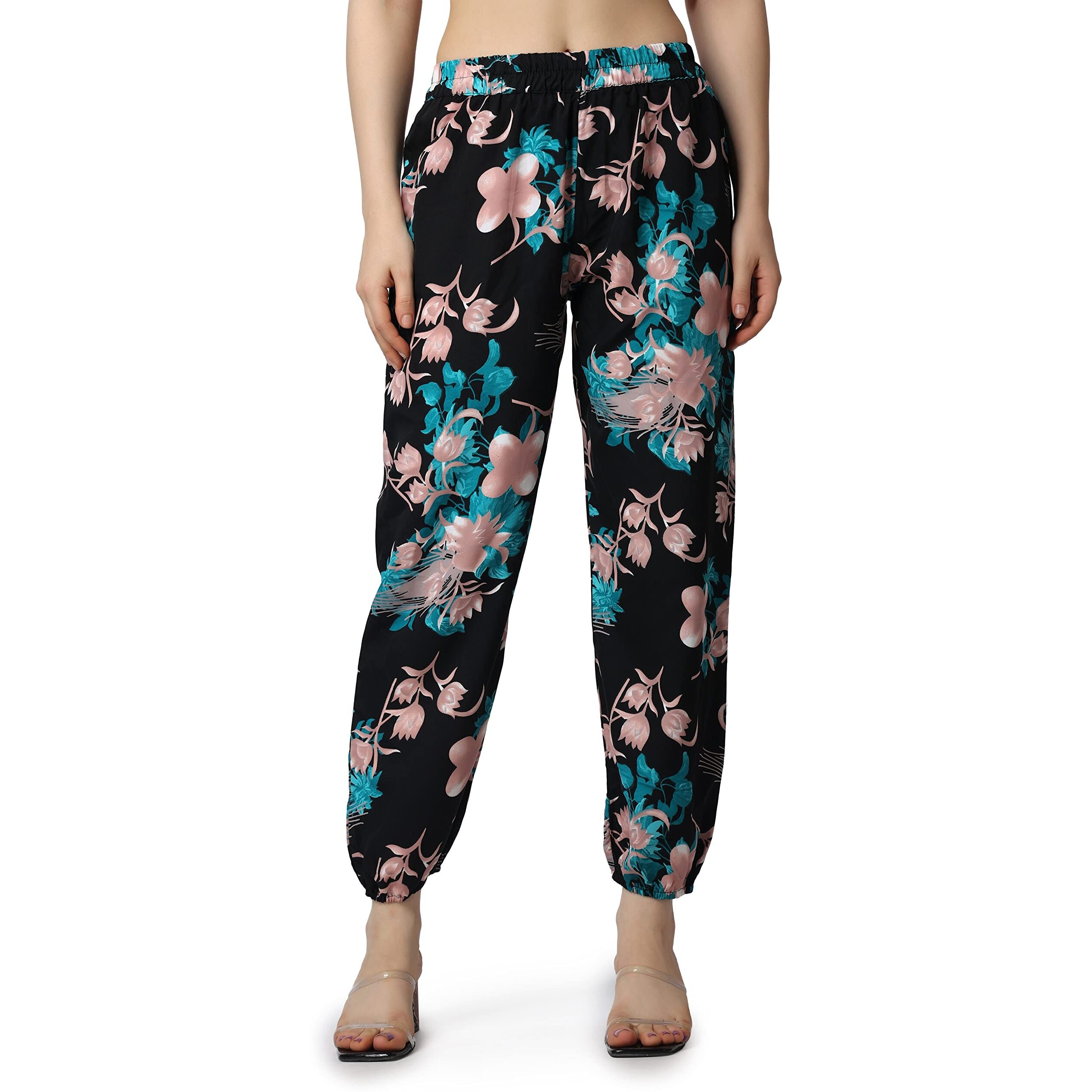 Popwings Women's Relaxed Casual Pants (Popt98023_Multicolour