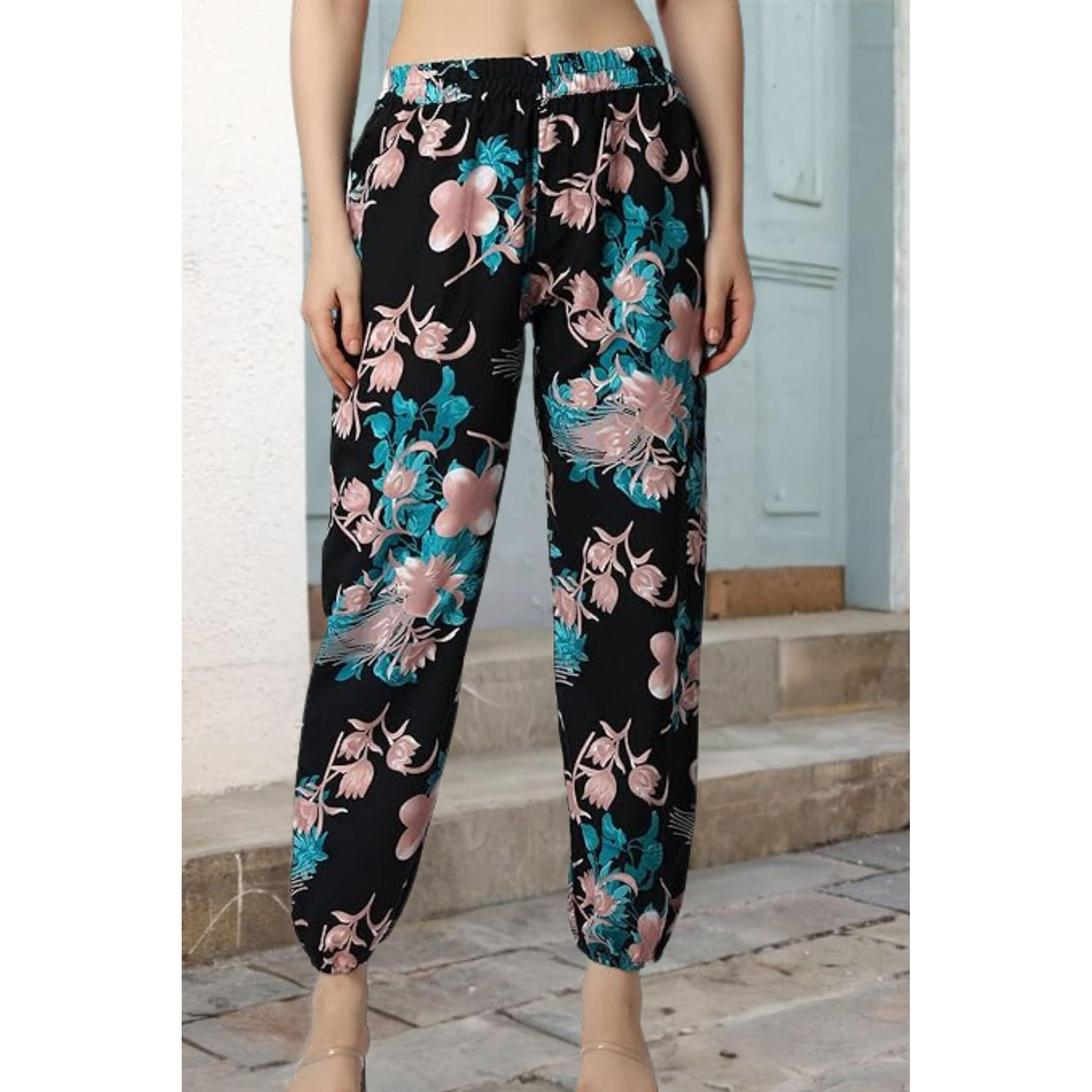 Popwings Women's Relaxed Casual Pants (Popt98023_Multicolour