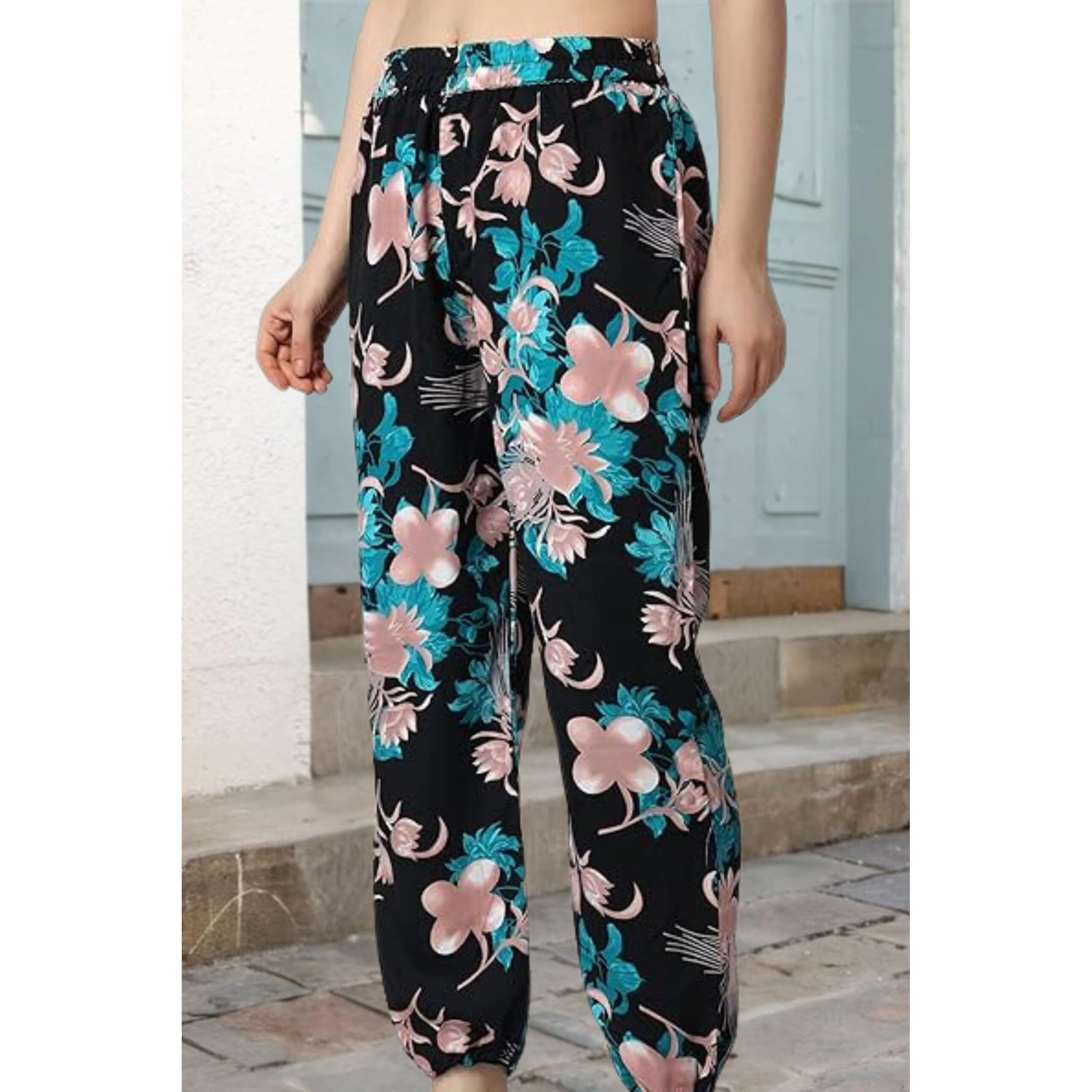 Popwings Women's Relaxed Casual Pants (Popt98023_Multicolour