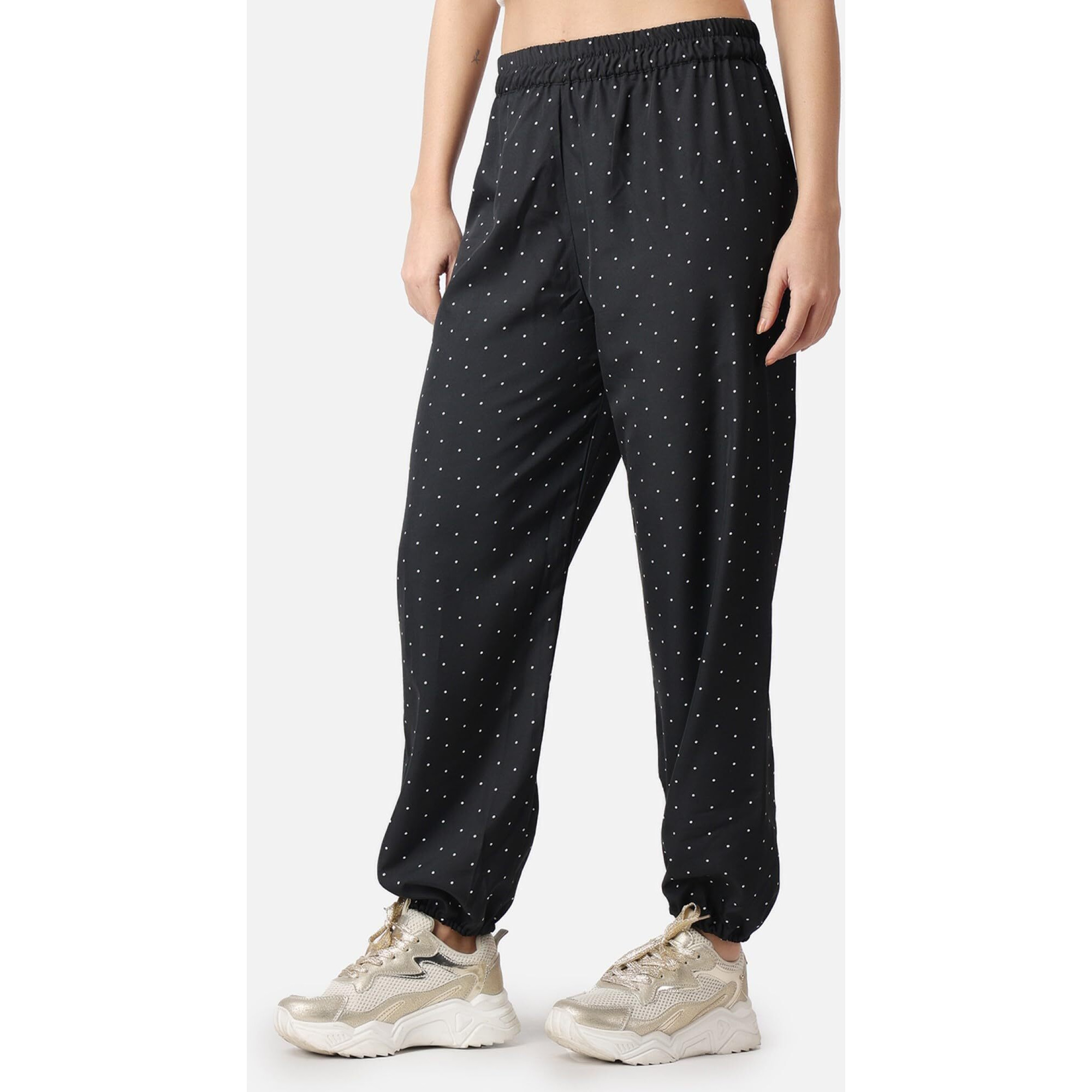 Popwings Casual Printed Joggers For Summer || Latest Stylish Women Joggers For Summer || Loose-Fit Pull On Joggers For Women || Women Joggers Pants For Summer