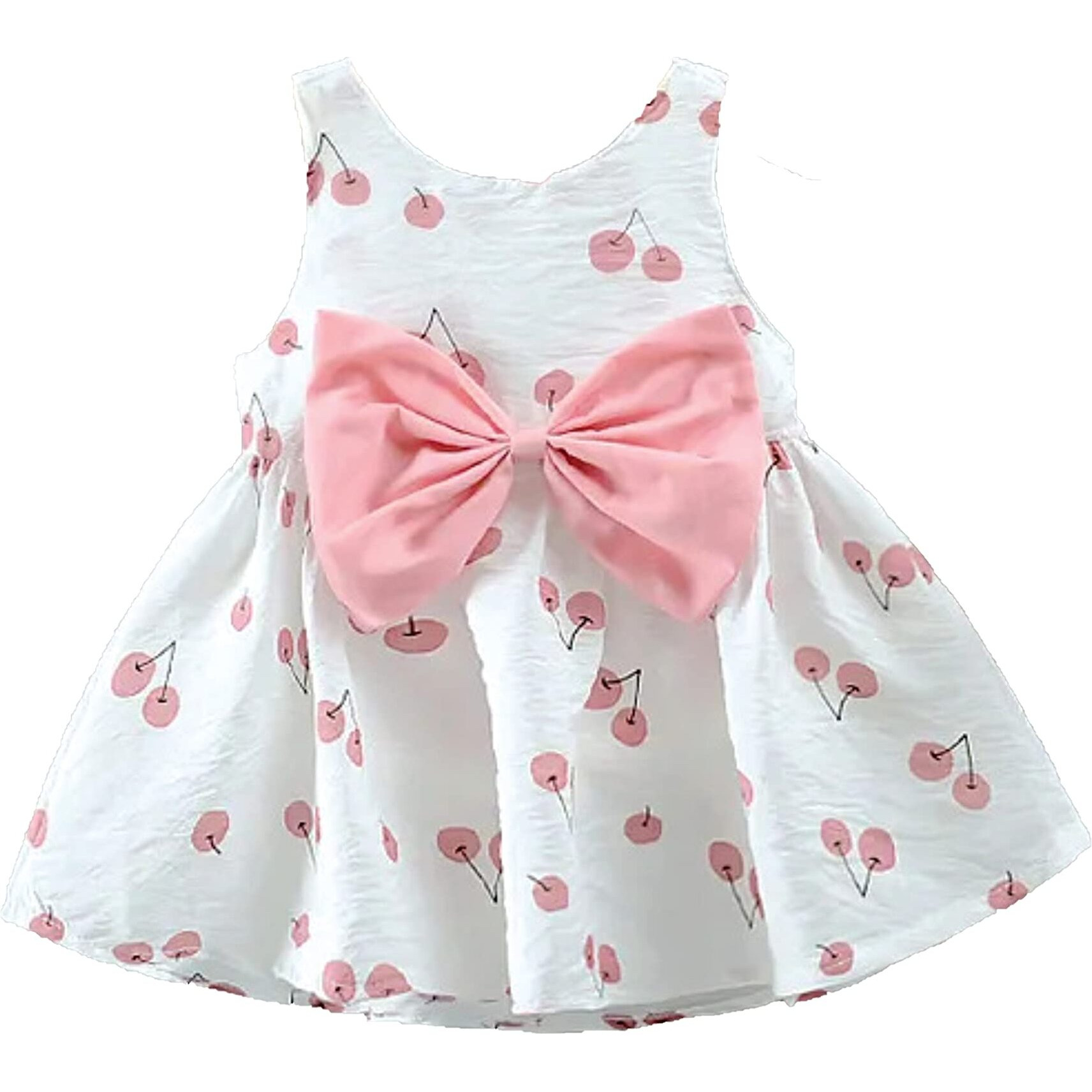 Pujia Mills Baby Outfits Girls Toddler Princess Polka Dot Print Skirt Dress (Bgd 22-1-2) White