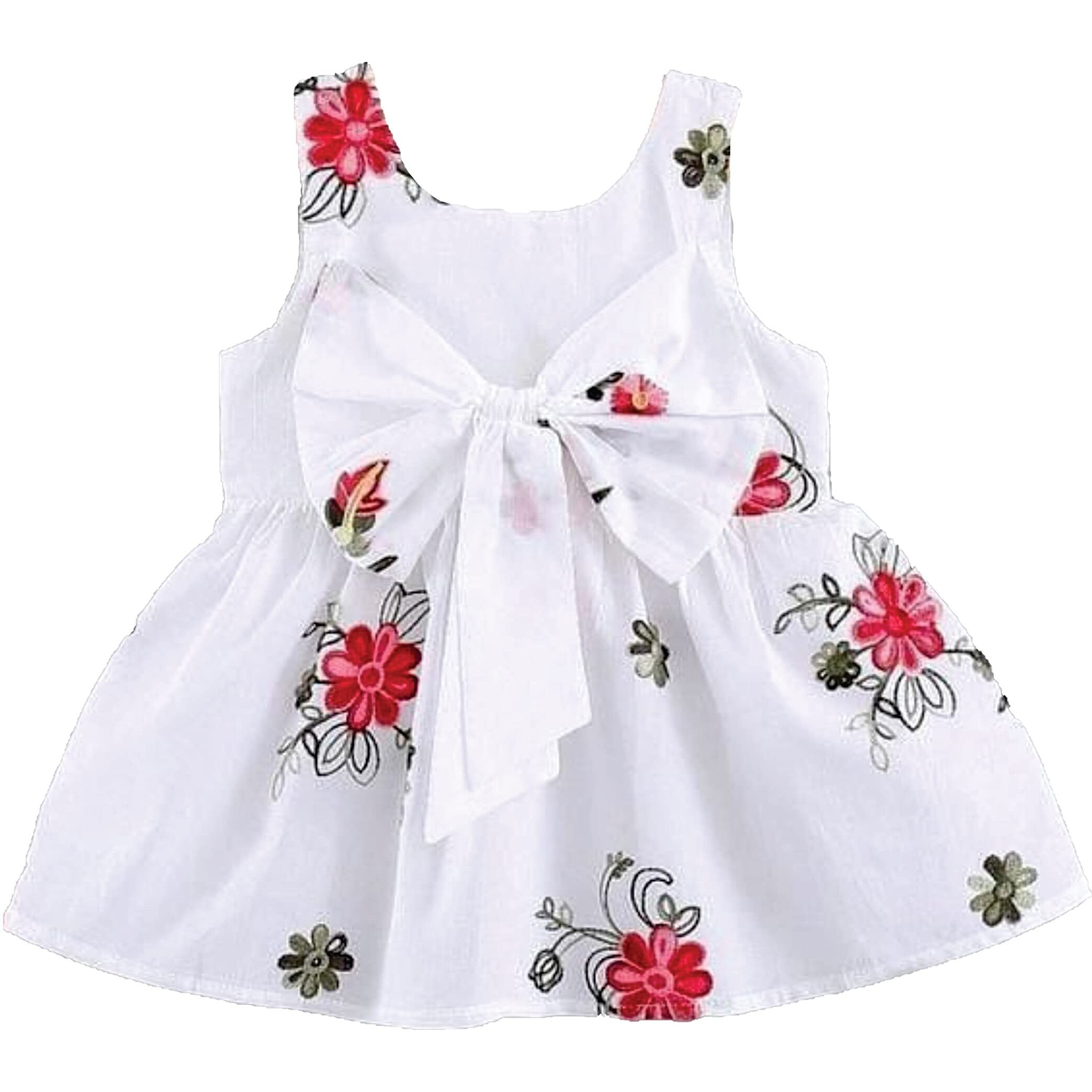Pujia Mills Baby Outfits Girls Toddler Princess Animal Skirt Dress (Bgd 3-1-2) White