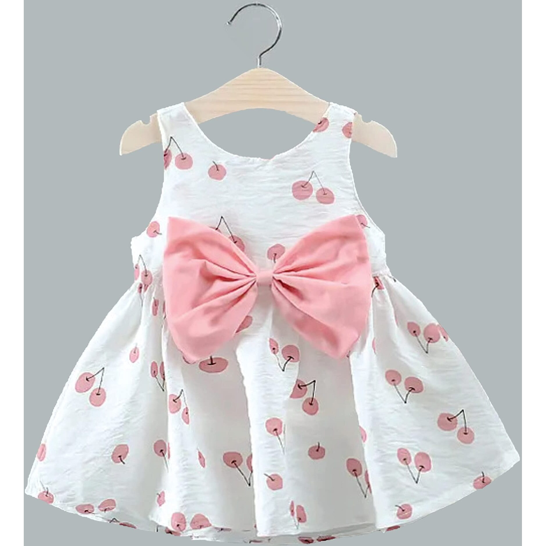 Pujia Mills Baby Outfits Girls Toddler Princess Polka Dot Print Skirt Dress (Bgd 22-5-6) White