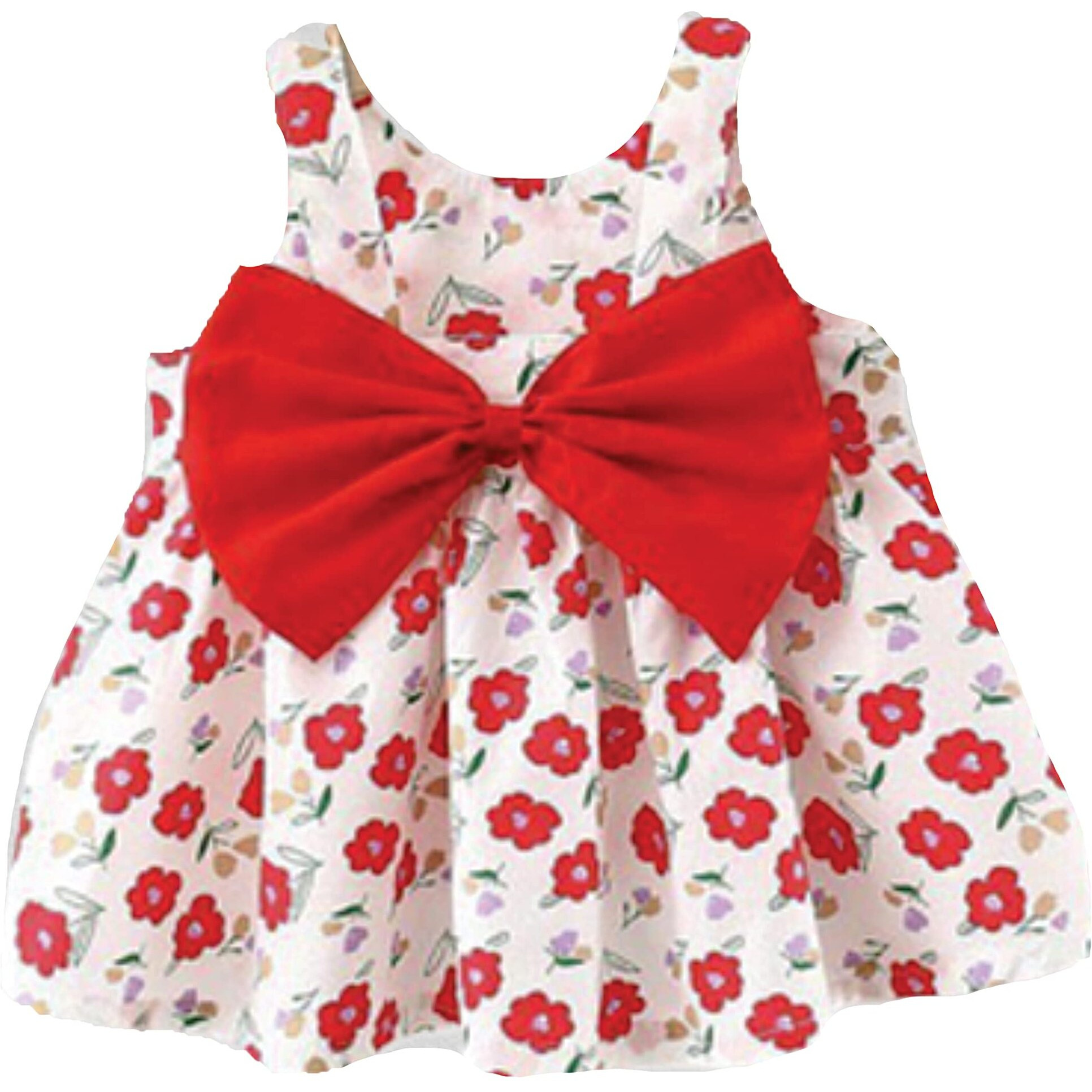 Pujia Mills Baby Outfits Girls Toddler Princess Fruit Print Skirt Dress (Bgd 57-1-2) White