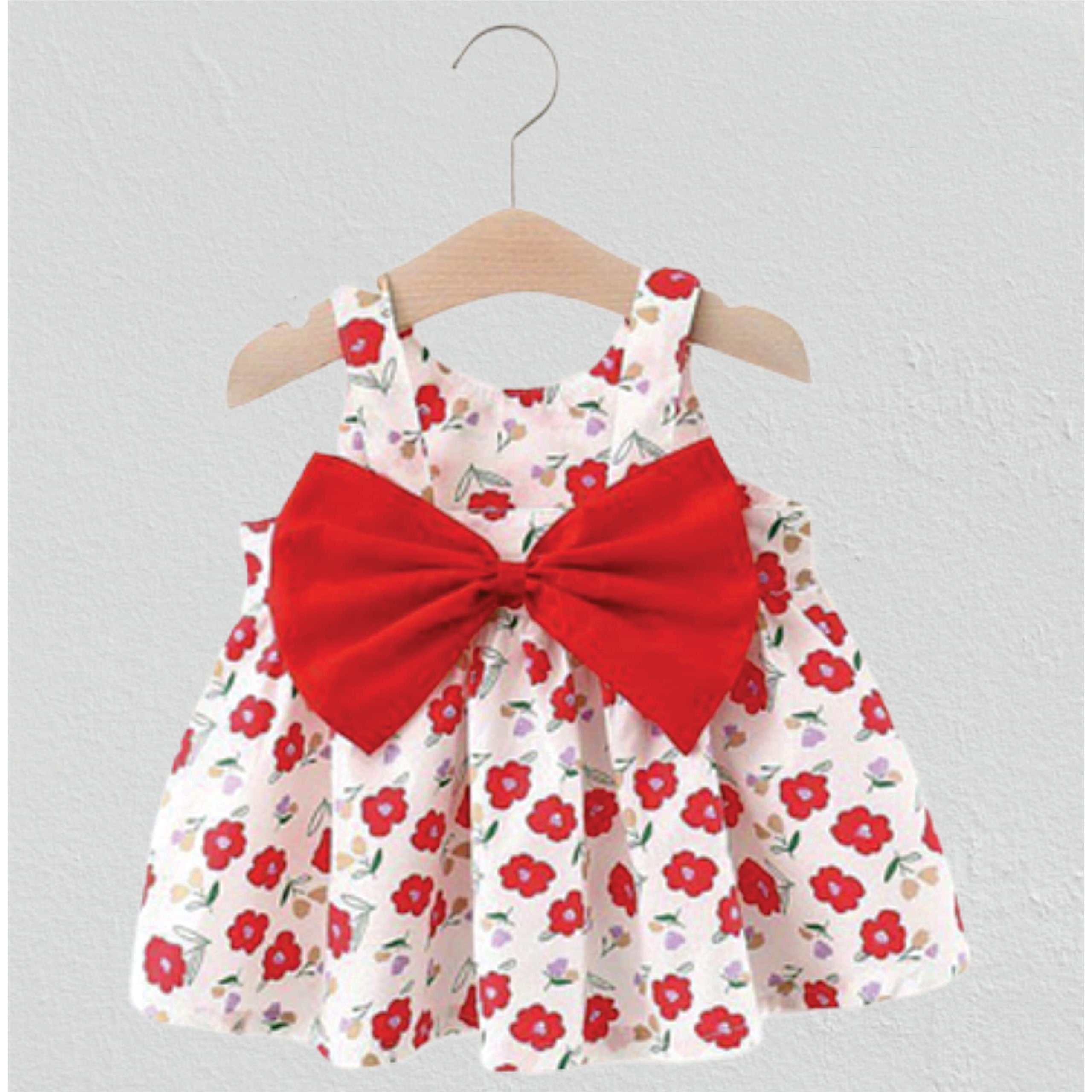 Pujia Mills Baby Outfits Girls Toddler Princess Fruit Print Skirt Dress (Bgd 57-1-2) White