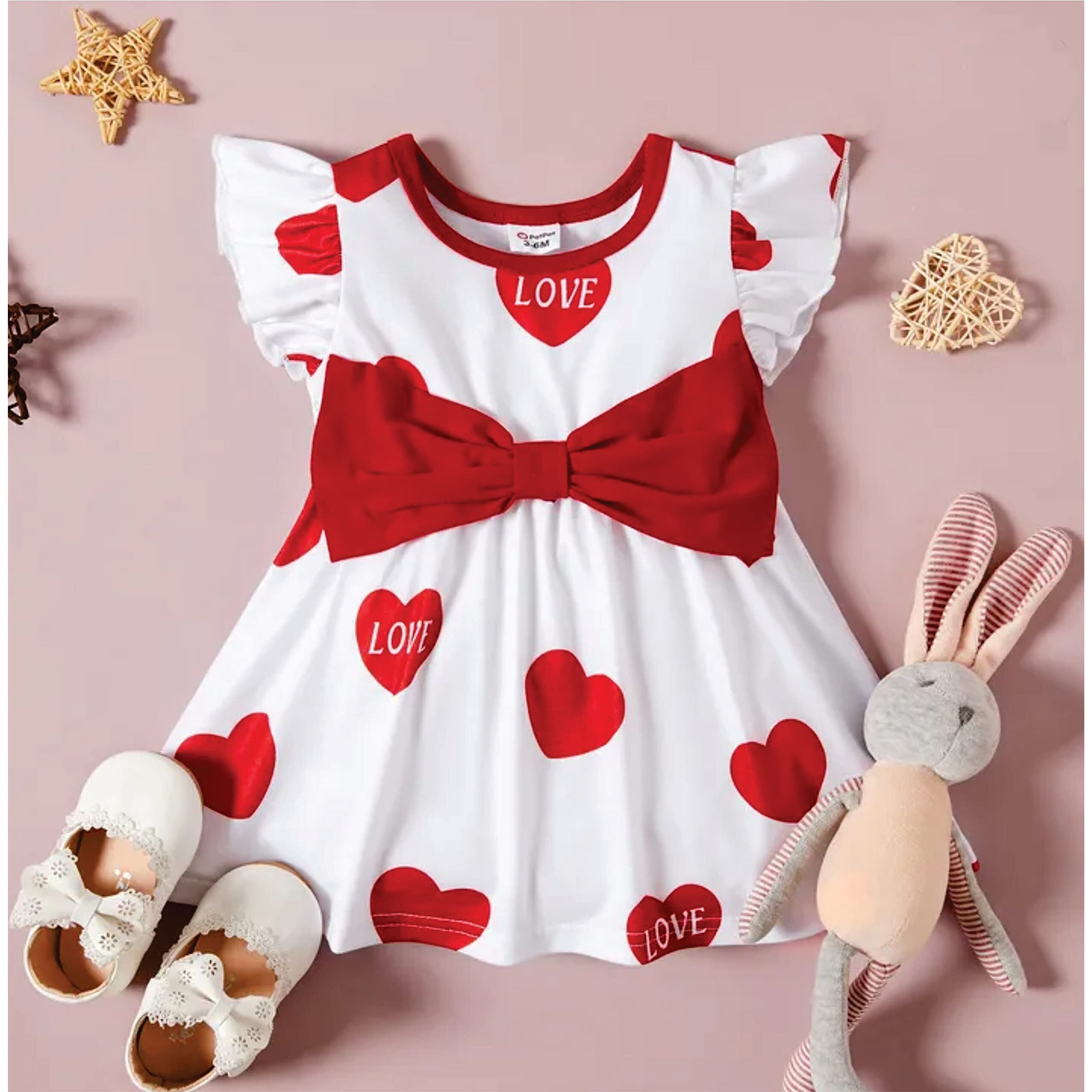 Pujia Mills Baby Outfits Girls Toddler Princess Solid Print Skirt Dress (Bgd 46-1-2) White