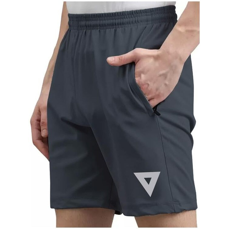 Selvia Men's Knitted Lycra Full Elastic Active Stretchable Shorts Combo Pack Of 2 (566Tk7743N-S_566Tk7745N-S_Blue | Dark Grey)