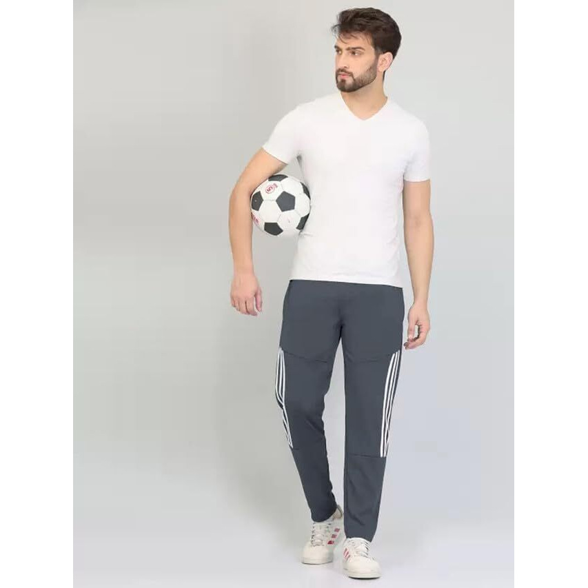 Selvia Men's Knitted Lycra Full Elastic Jogger Track Pant(562Tk7727Na-L_Dark Grey)