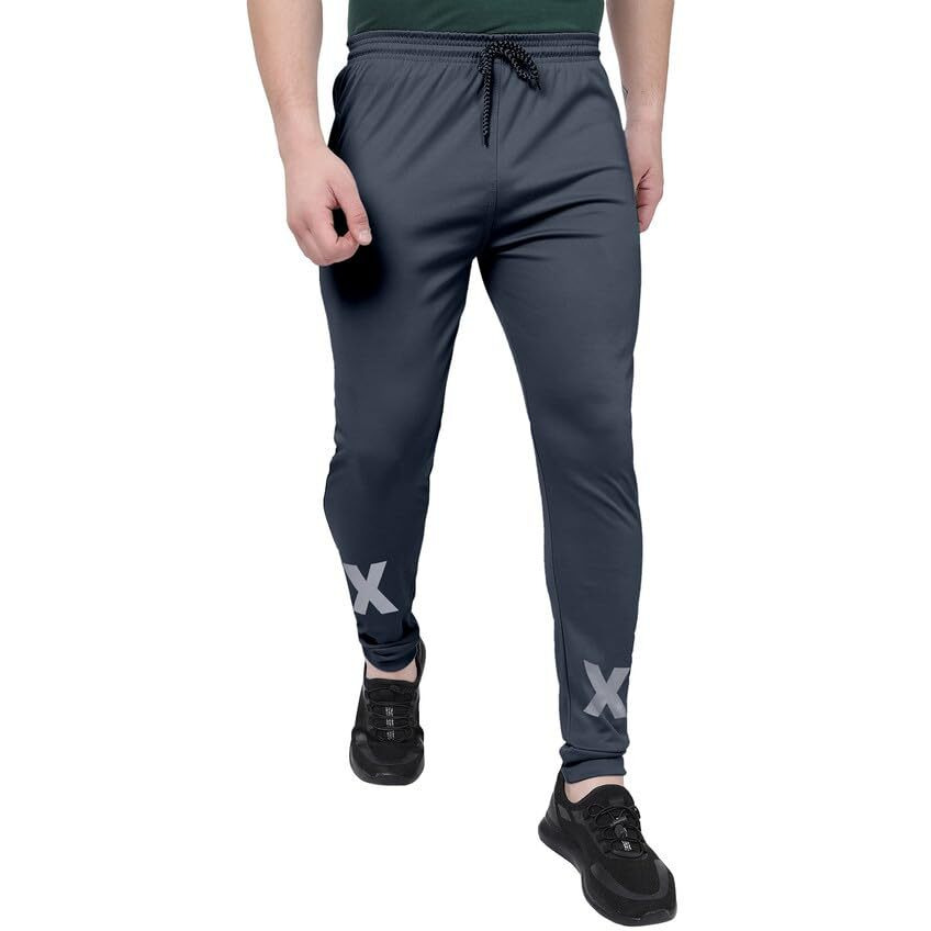 Selvia Men's Regular Track Pants (563Tk7726N-S_Dark Grey2_S)