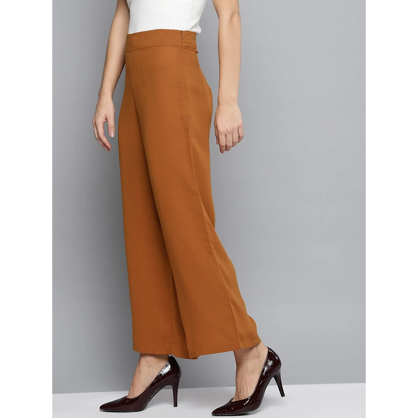Rare Women's Regular Casual Pants (Ep2955_Tan_L)