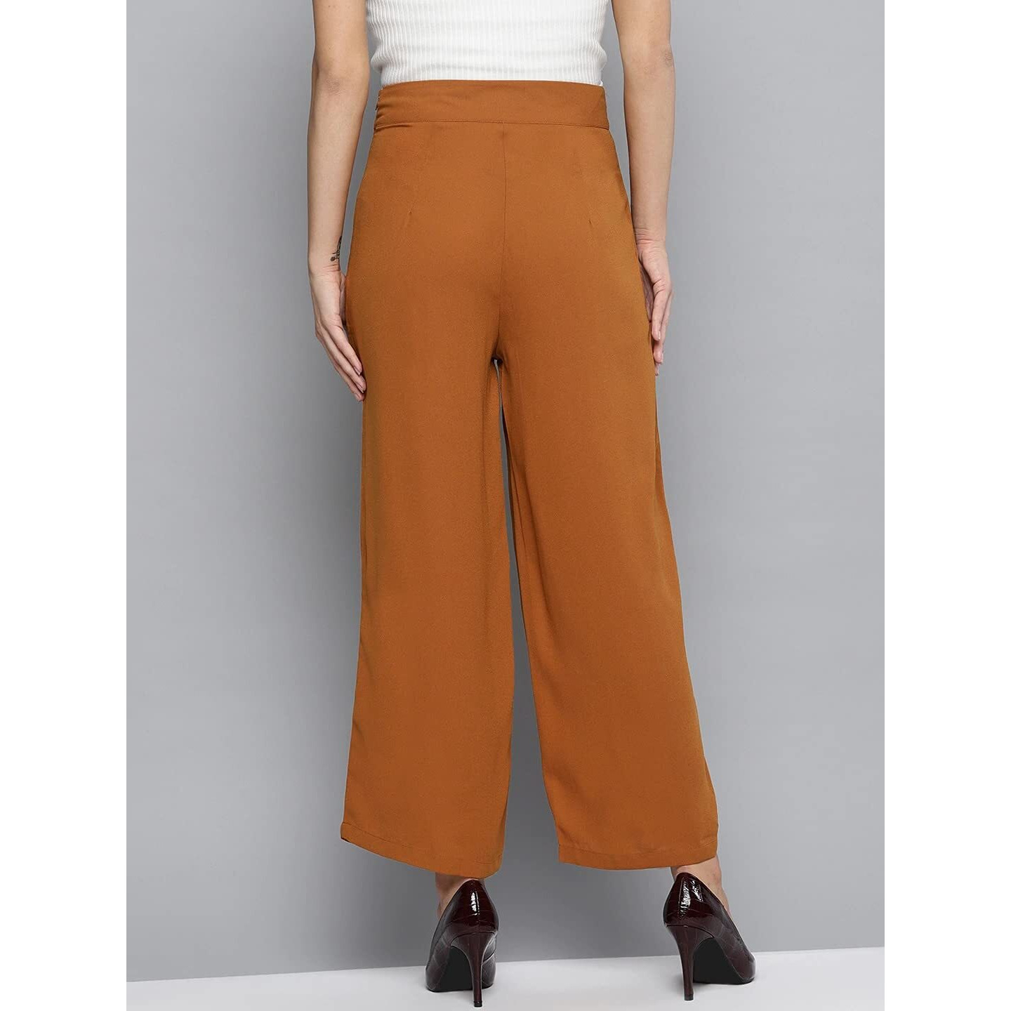 Rare Women's Regular Casual Pants (Ep2955_Tan_L)