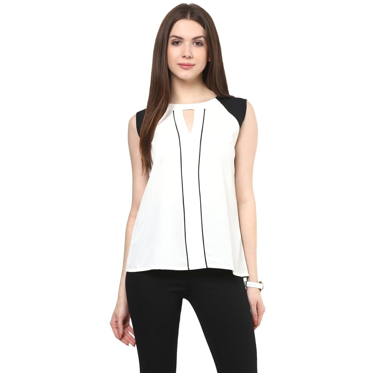 Rare White Crepe Top (Ep1312A-Xl)