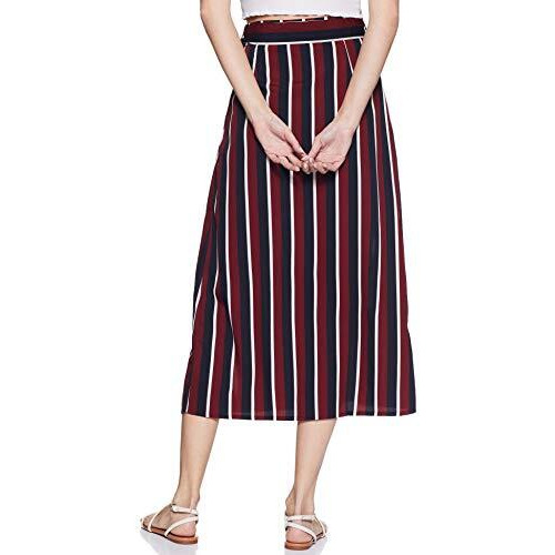 Rare Women A-Line Skirt, Maroon, Xl