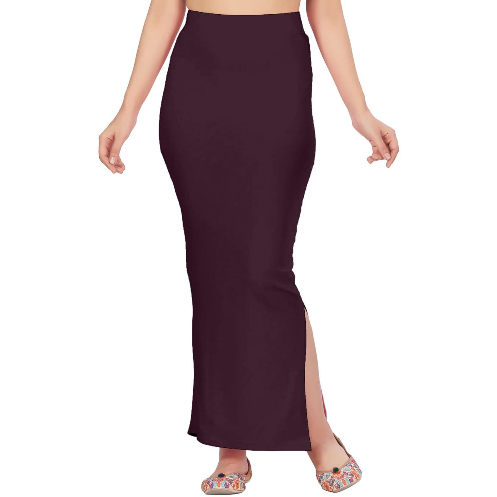 Selvia Spandex Western Skirt Wine