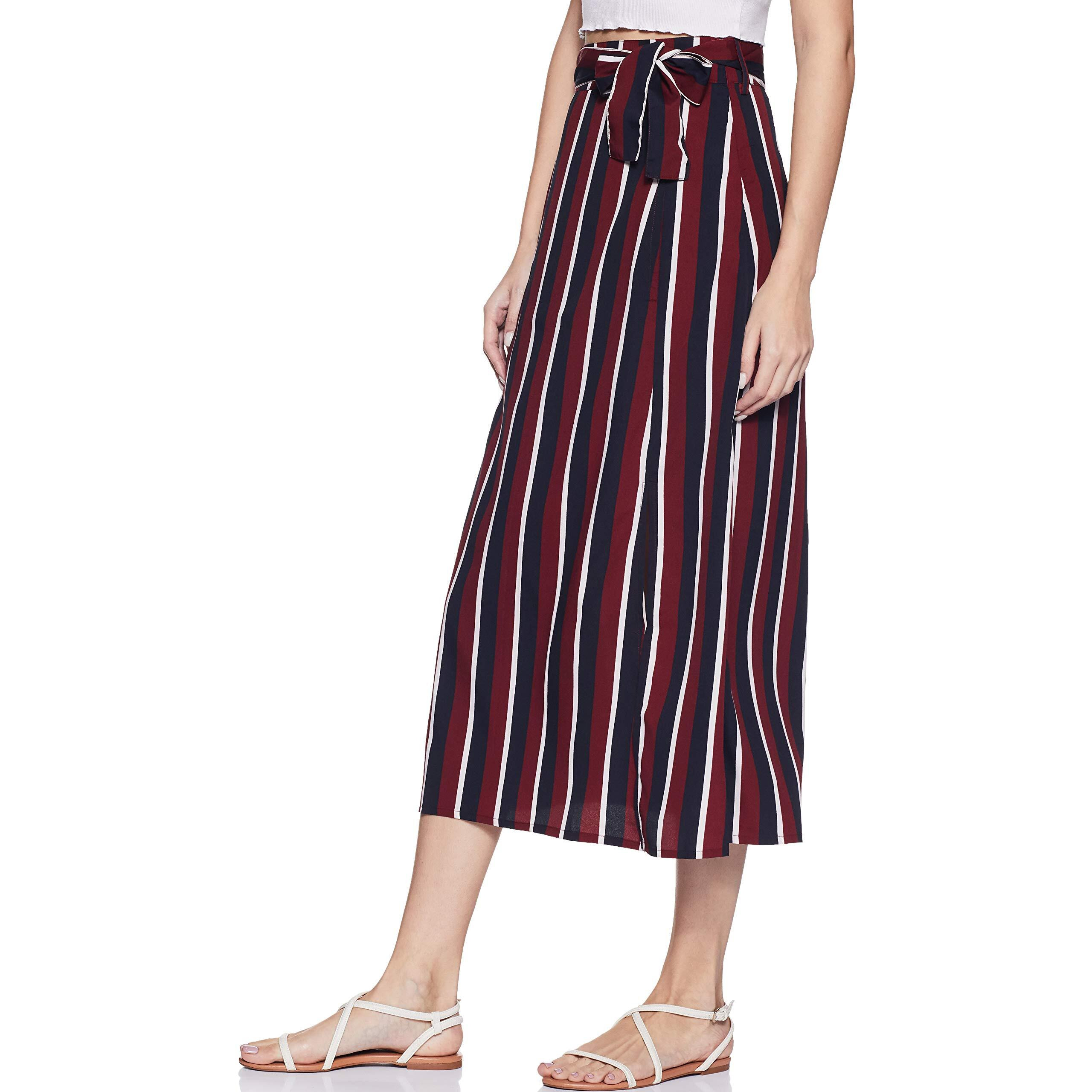 Rare Women A-Line Skirt, Maroon, L