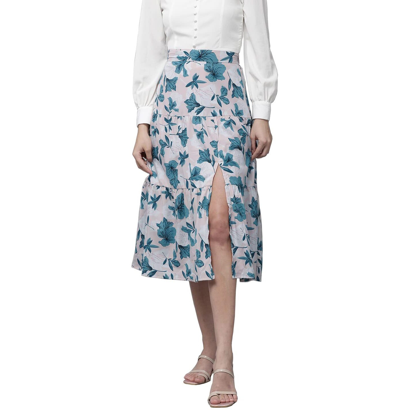 Rare Crepe Western Skirt Multicolour