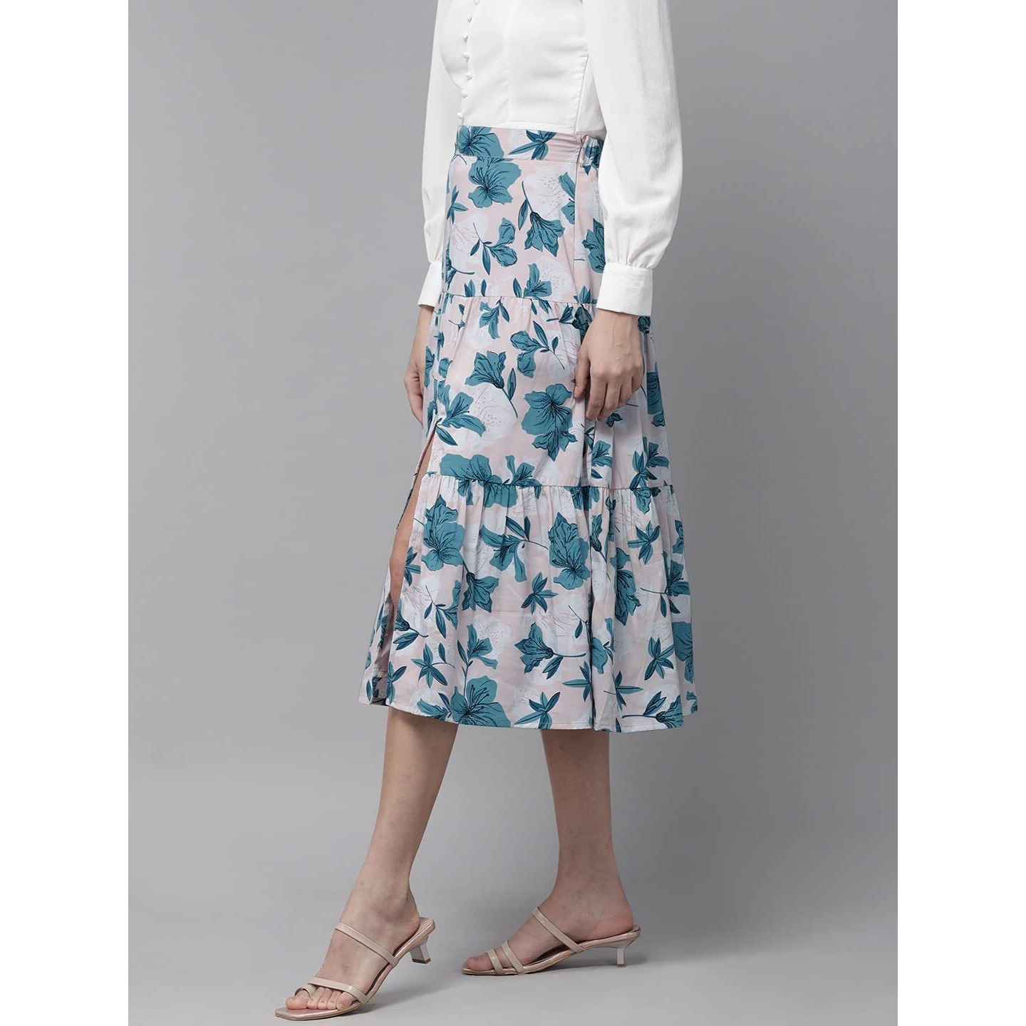 Rare Crepe Western Skirt Multicolour