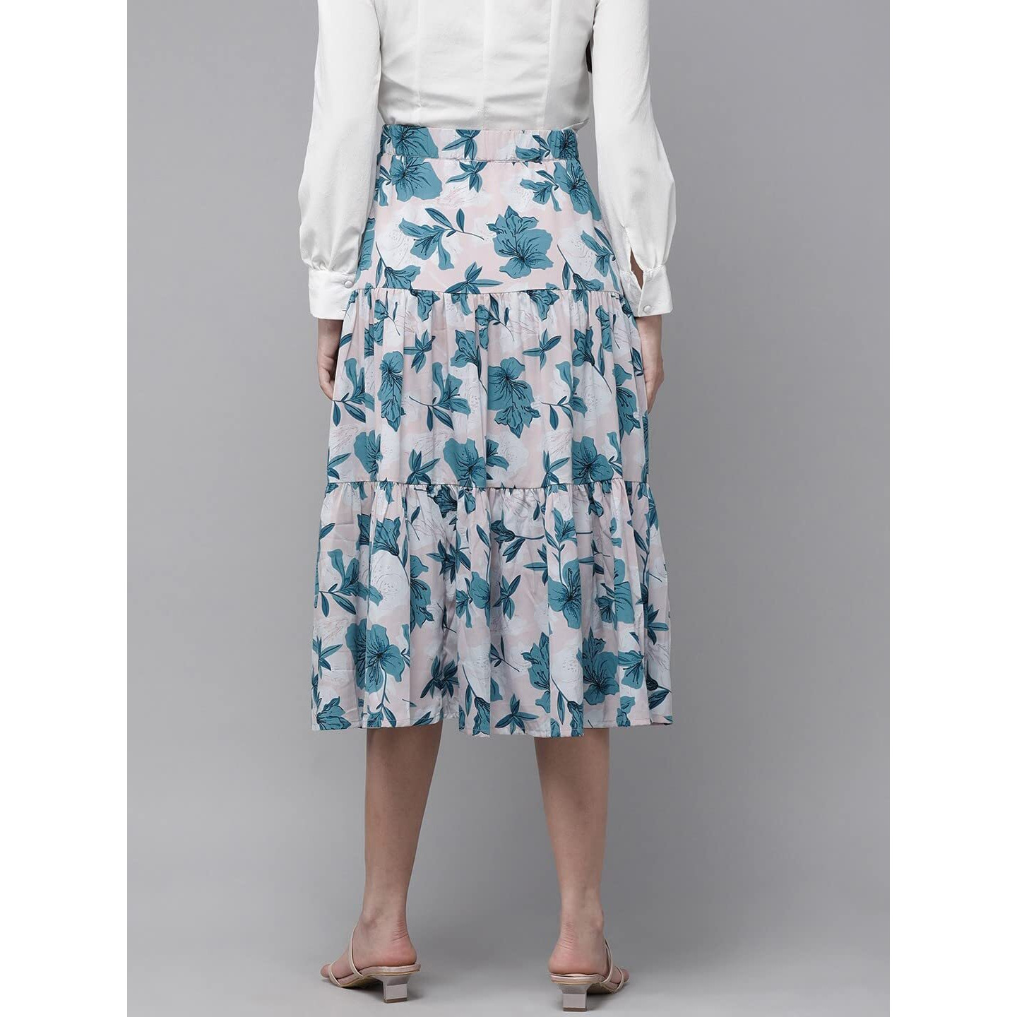 Rare Crepe Western Skirt Multicolour