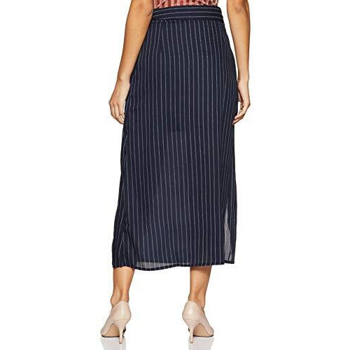 Rare Women A-Line Skirt, Navy Blue, S