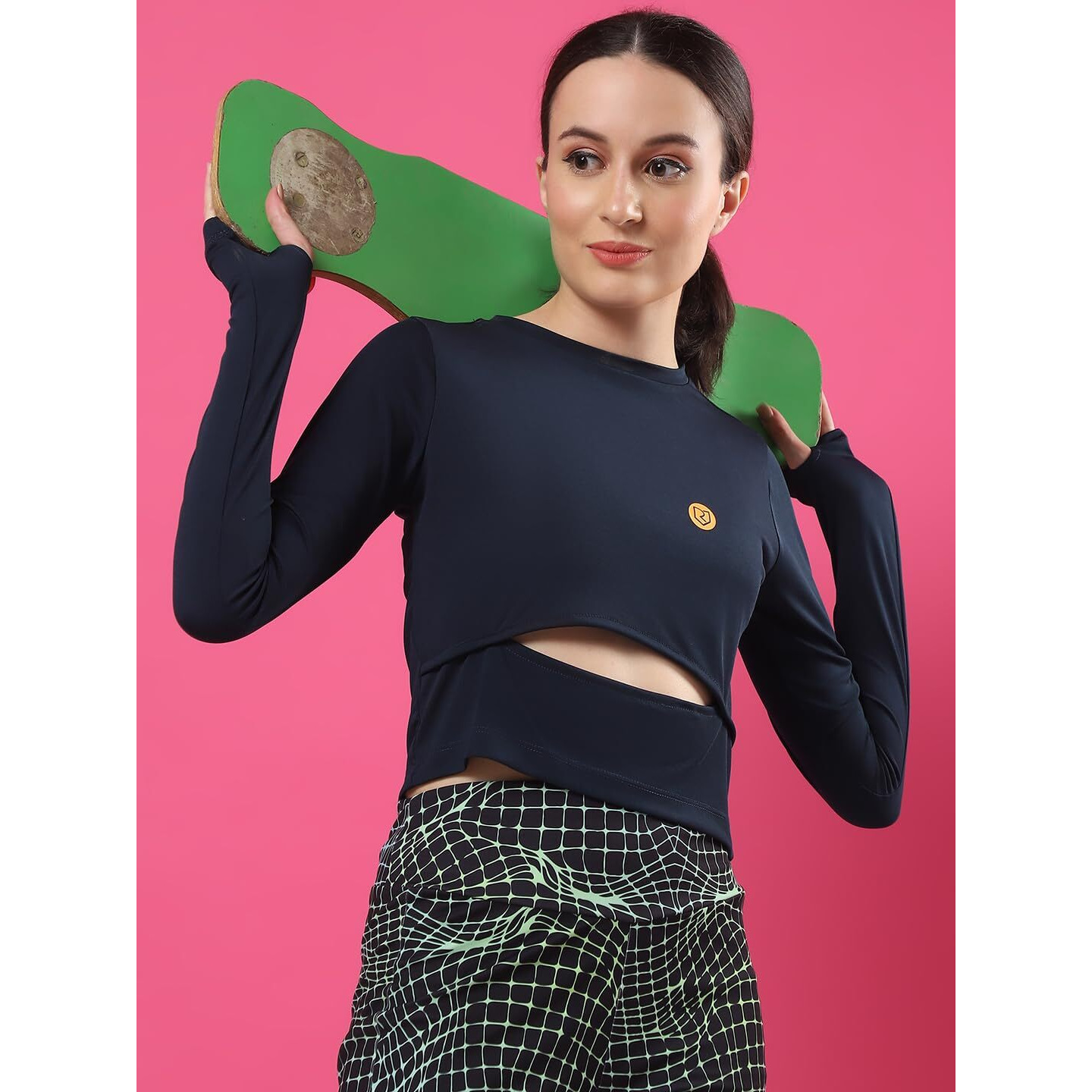 Rigo Activewear Top For Women | Active Wear, Western Top & Tshirts For Women | Comfort Fit Stylish Active T-Shirt For Girls | Gym/Sports Wear Tees & Workout Tops