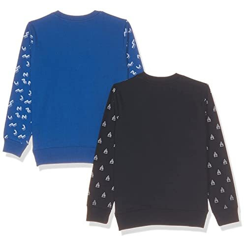 T2F Boy's Cotton Crew Neck Sweatshirt (Bys-Rn-Ss-01_Multicolor 4_11-12 Years)