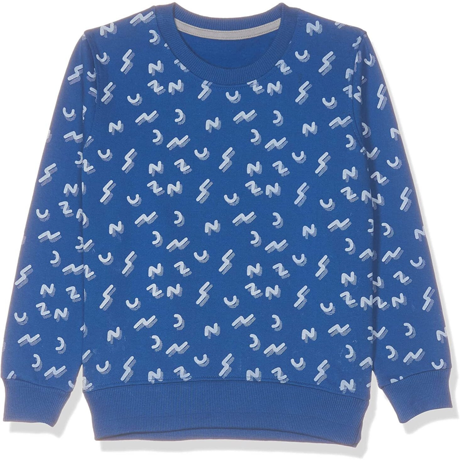 T2F Boy's Cotton Crew Neck Sweatshirt (Bys-Rn-Ss-01_Multicolor 4_5-6 Years)