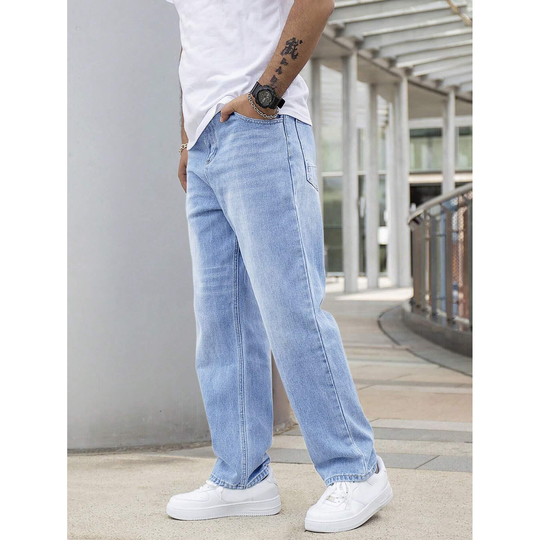 Tagas Men's Mid Rise Regular Jeans (Mdj-9-Sky Sky Blue_30)