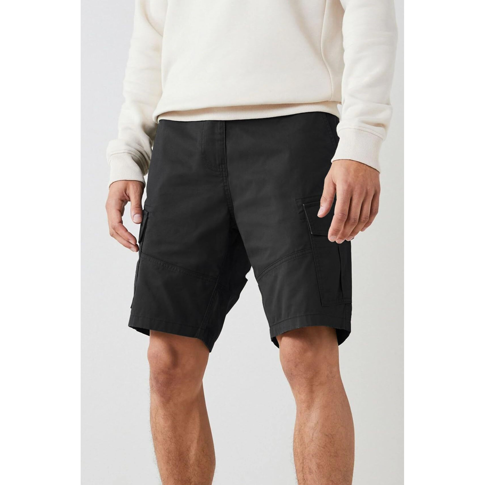 Tagas Men's Cargo Shorts (M-Short-2-Black- Black_34)