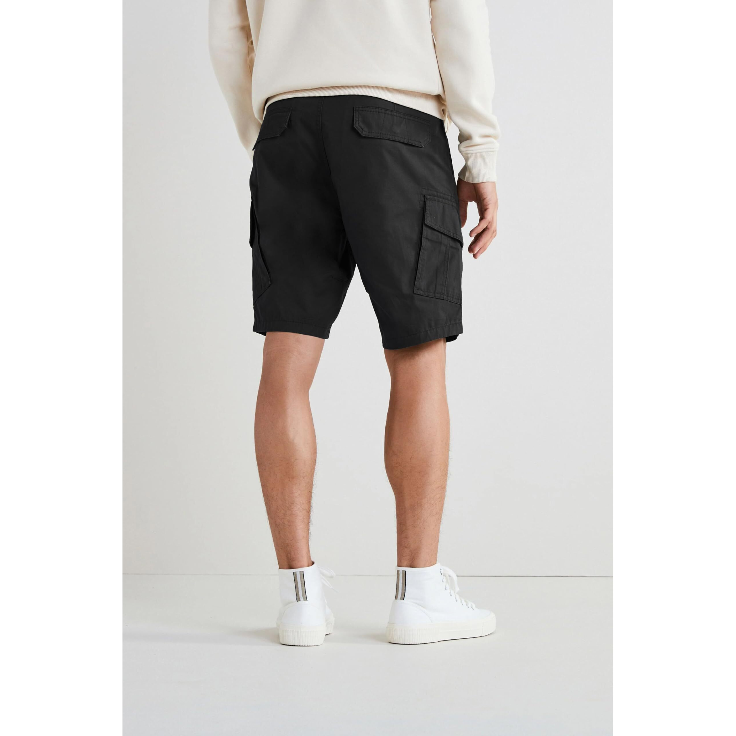 Tagas Men's Cargo Shorts (M-Short-2-Black- Black_34)